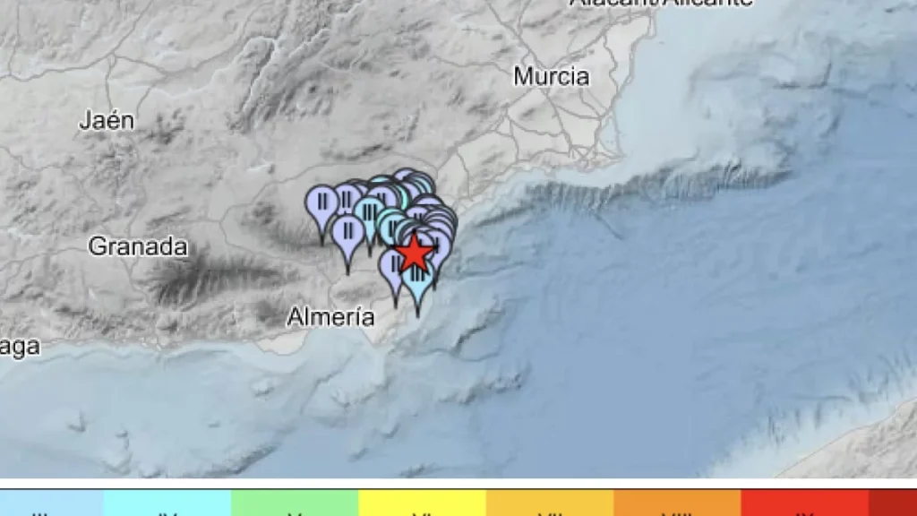 Terremoto en Almería.