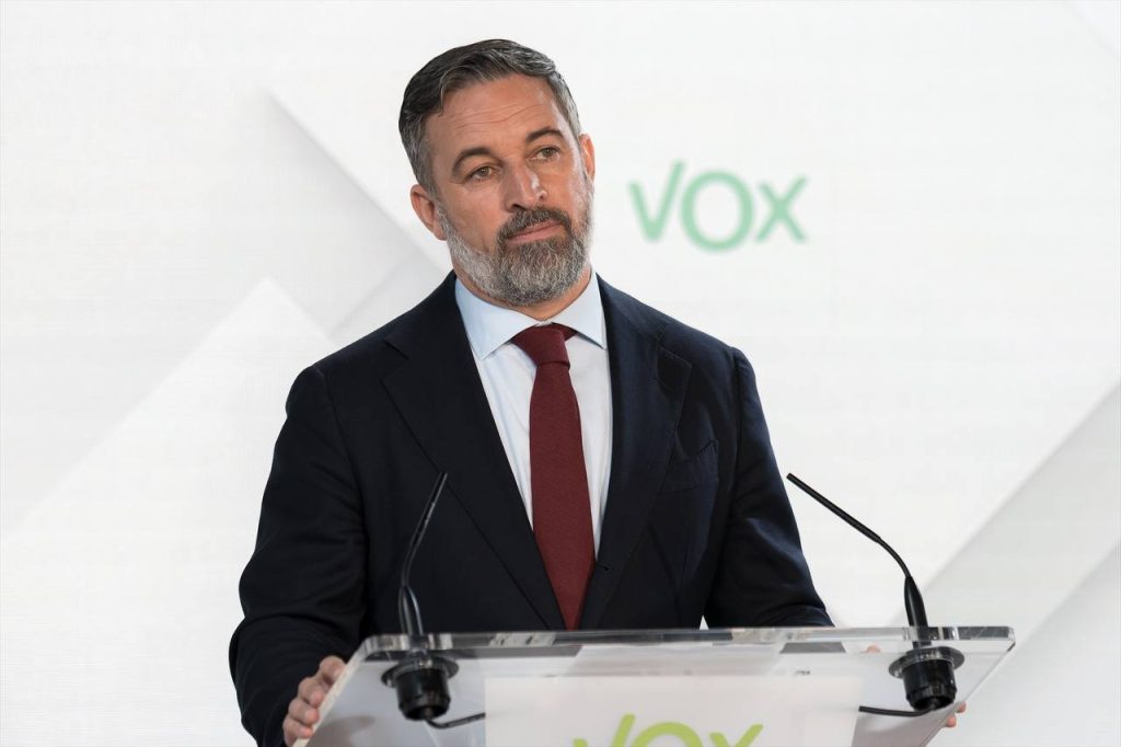 Santiago Abascal, presidente de Vox y candidato a la Presidencia del Gobierno