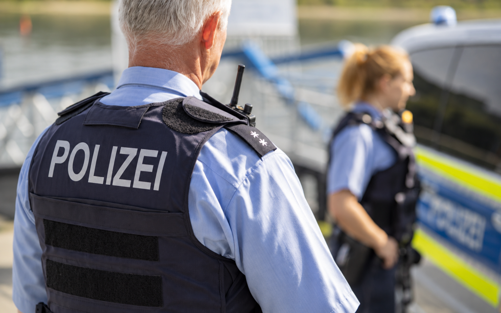 Agentes de la policía alemana en una intervención