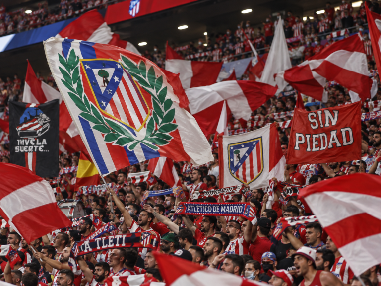 Jugadores del Atlético de Madrid, que ganó 1-0 al Espanyol en la jornada 9 de la liga española