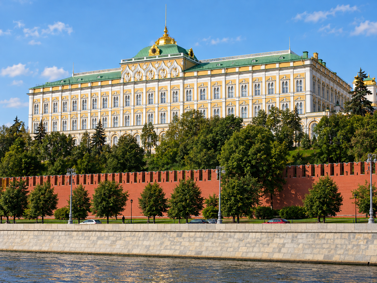 Sede del Kremlin en Moscú, centro del Gobierno ruso