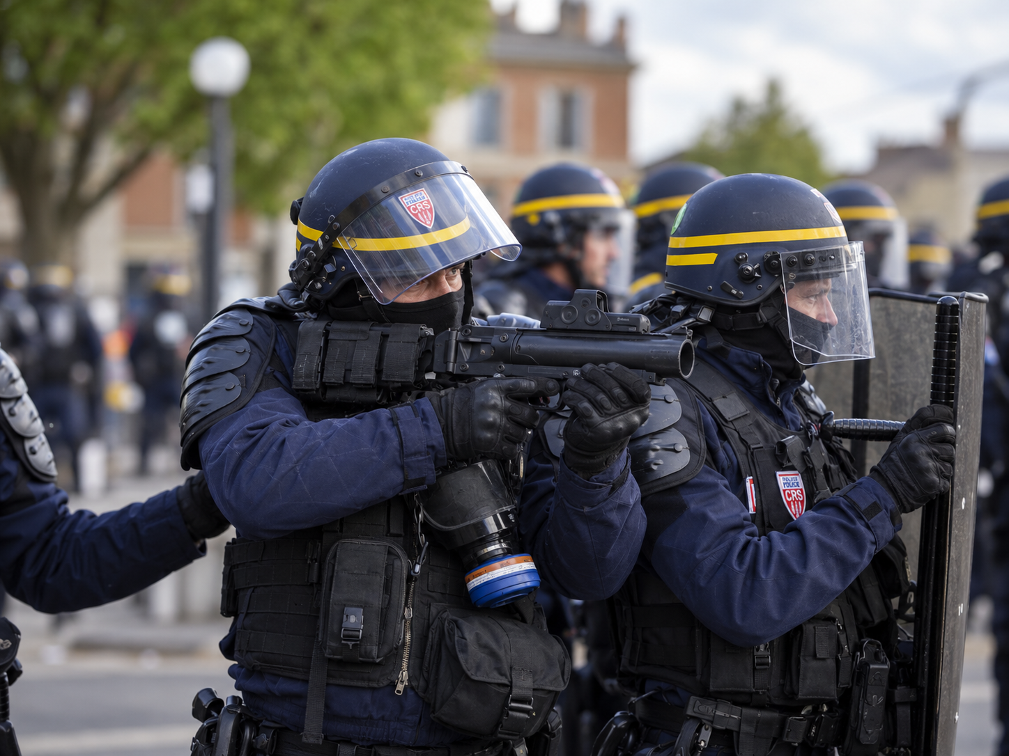 Agentes de la policía francesa en una intervención