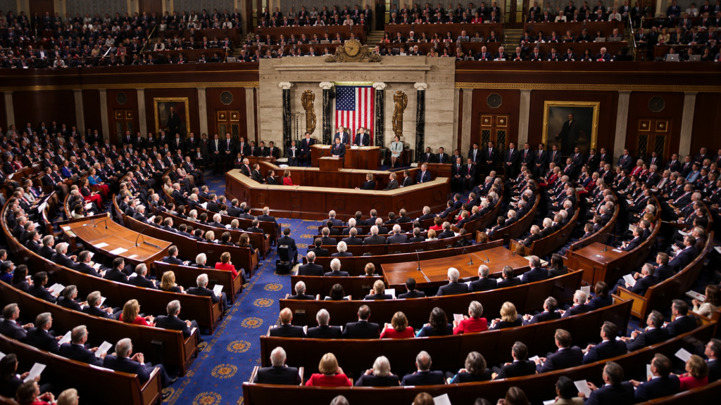 Cámara de Representantes de Estados Unidos, en el Capitolio