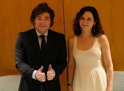 Milei con Ayuso.
